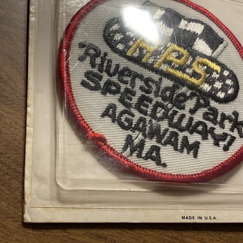 Vintage 1970er Riverside Vergnügungspark Speedway Aufnäher Agawam Massachusetts VERSIEGELT - Bild 7 von 19