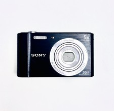 BLACK Sony Cyber-shot DSC-W800 20.1 MP Digital Camera - Tested  Working
