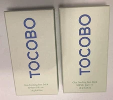 2x Tocobo CICA Cooling Sun Stick SPF50+ 1.69 fl. oz - Fermented Cica Complex, Co