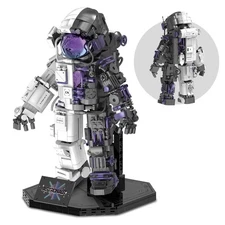 Space Astronaut Building Set for Adults, Semi-Mechanical Astronaut Action Mod...