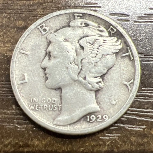 1929 MERCURY SILVER DIME ACTUAL COIN Get More Today & Save Shop Here Buy Here