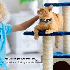 Cat AirTag Holder Collar Breakaway Reflective Adjustable Bell Waterproof