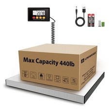 Digital Postal Scale,440lb x 10g Accuracy Shipping Scale,Stainless Steel Plat...