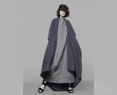 Linen Cocoon Cardigan, Kimono Dress, Avant Garde clothing