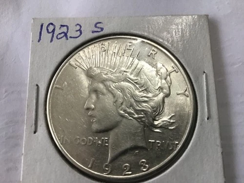 1923 s  Silver Pease dollar.  BU condition.  You make the grade.