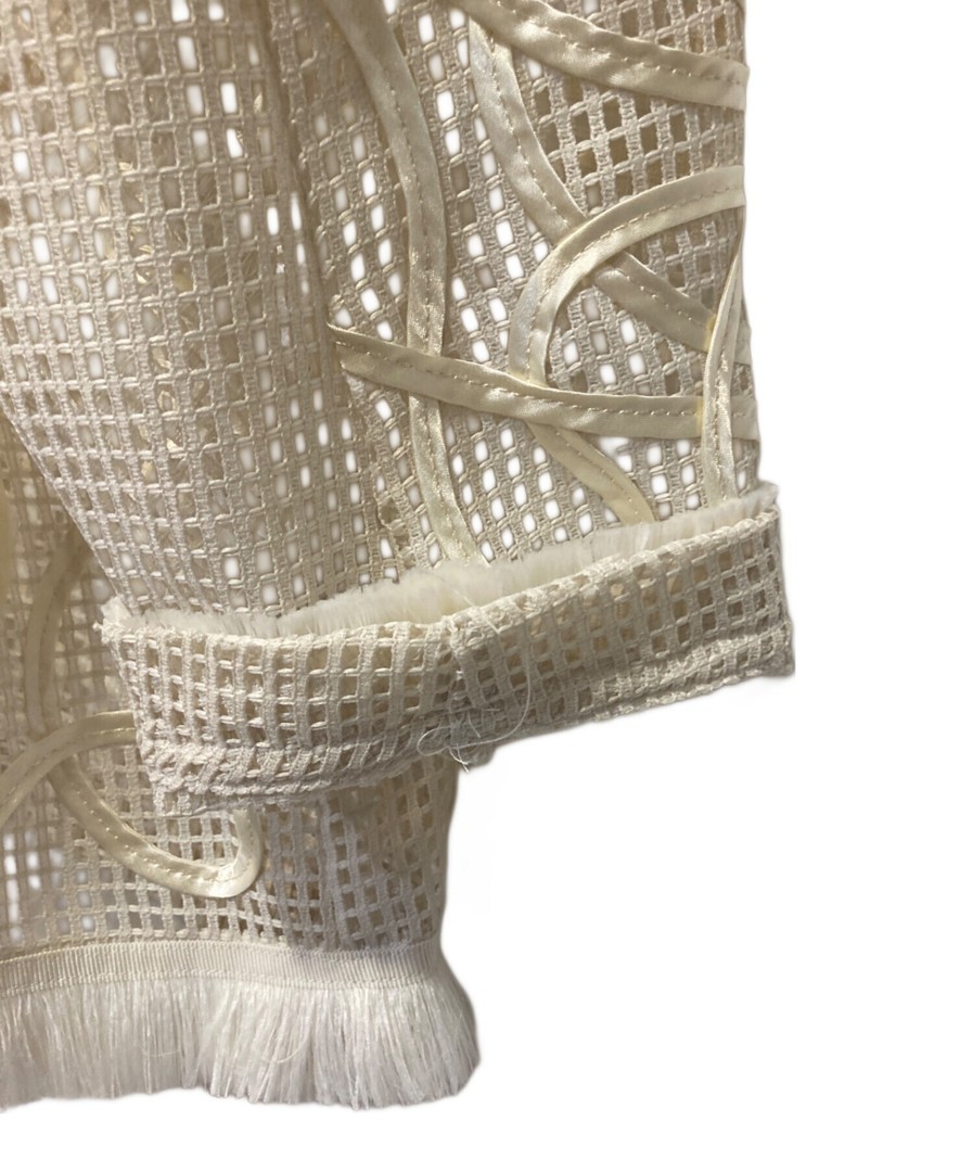 Ameri Medi Tape Embroidery Mesh Jacket 2410690630… - image 6