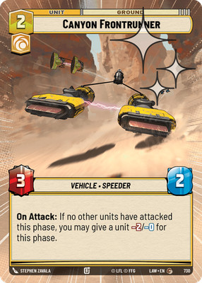 Canyon Frontrunner - HYPERSPACE FOIL - A Lawless Time - Star Wars Unlimited