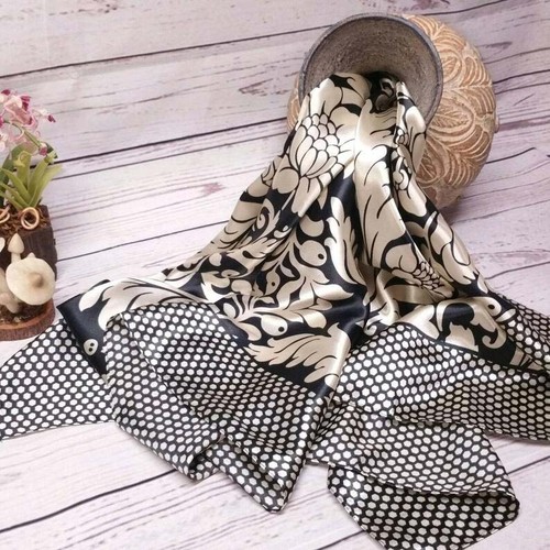 Women's Scarf Silk felling Square Head Scarfs 35"*35"(120 Styles) SHIP FROM USA - Picture 129 of 253