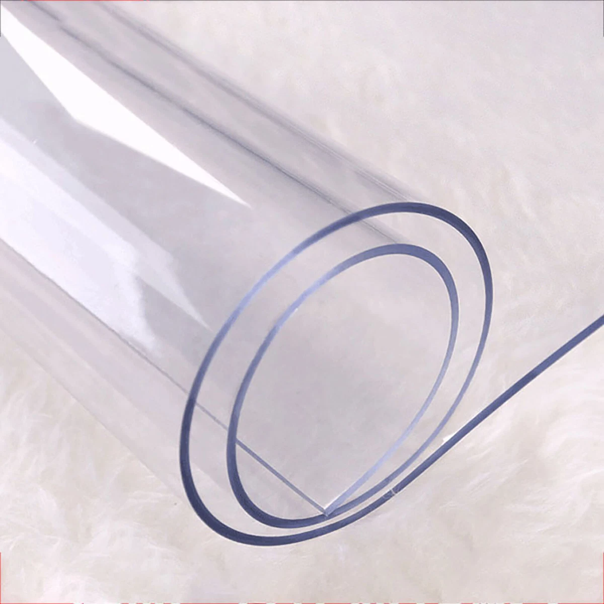 Clear PVC Vinyl Microne Flexible Roll 150x100 Cm Per Meter, 55 OFF