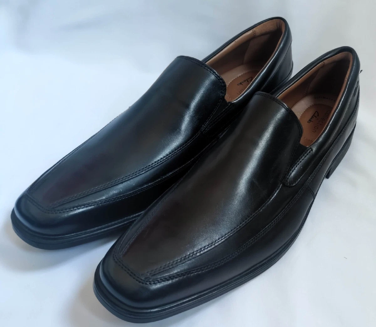 Clarks Mens Tilden Free Black Leather Shoes UK Size 13G eBay
