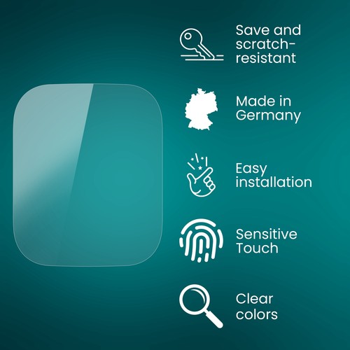 atFoliX 3x Protective Film for Apple Watch 45 mm Series 8 clear&flexible - 第 3/8 張圖片