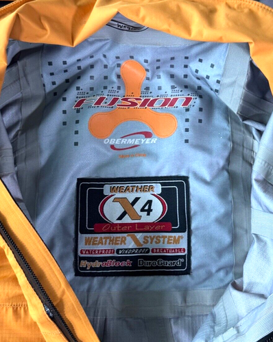 Obermeyer Quantum shell jacket X4 fusion Yellow Size XL Hydroblock Waterproof - Picture 5 of 20