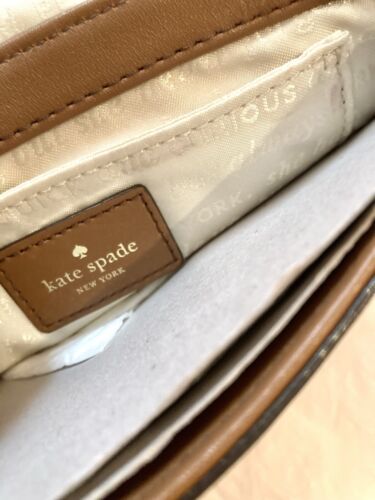 Kate Spade Brightspot Avenue Sally Drehverschluss Schultertasche PWRU3027 hellbraun Lthr - Bild 8 von 9