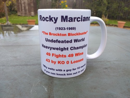 Rocky Marciano Tribute Boxing 11oz our design (new) Birthday / Christmas Gift - Picture 5 of 8