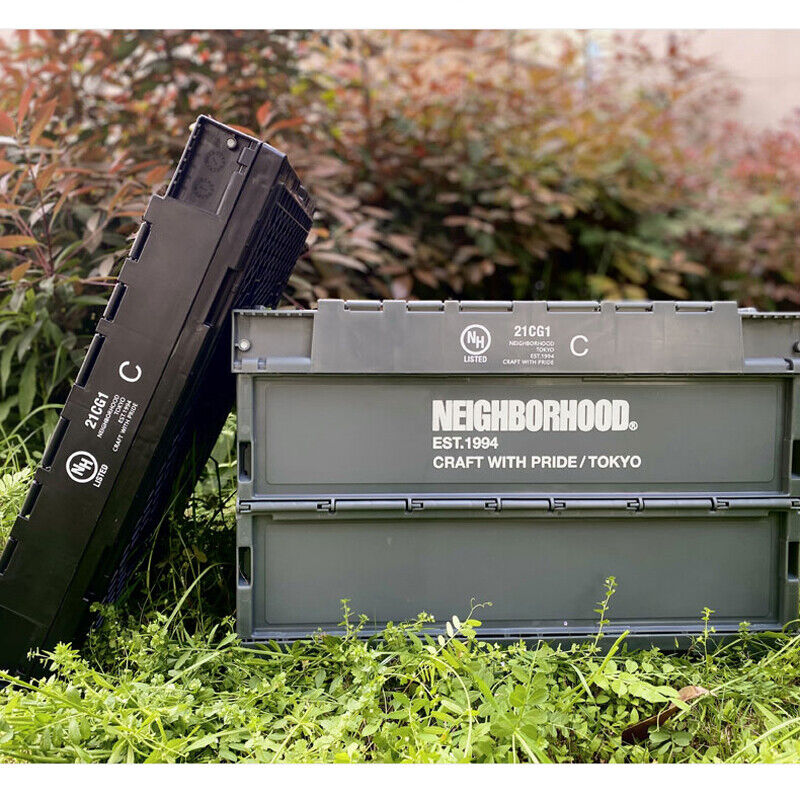 50L NEIGHBORHOOD Outdoor Folding Camping Storage Box Case Car Trunk Home Decor 50L NEIGHBORHOOD Outdoor Folding Camping Storage Box Case Car Trunk Home Decor