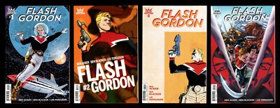 Flash Gordon Comic Set 1-2-3-4 Lot King Dynamite 2015 Ming Merciless Dale Arden 