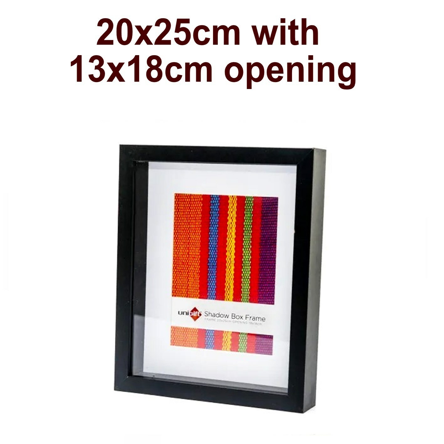 3D Black Deep Shadow Box Photo Picture Frame Art Work Canvas Display A4