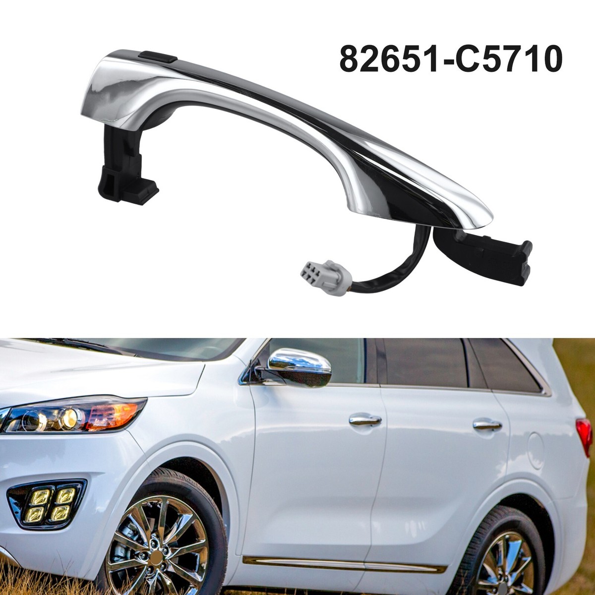 Front Left for Smart Key Door Handle For Kia For Sorento 2016-2020