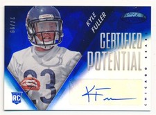 KYLE FULLER 2014 PANINI CERTIFIED POTENTIAL BLUE #P-KF AUTOGRAPH SP RC #27/99