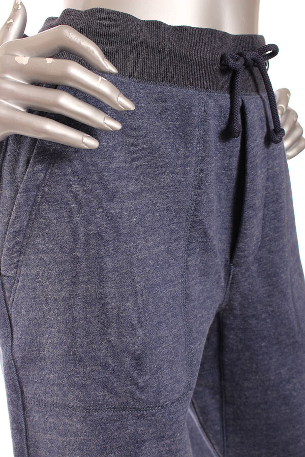NEW J Crew Women Joggers Double Brushed Fleece Sweatpants Heather Navy