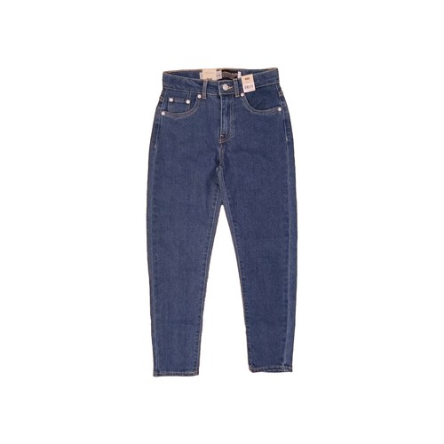 NEW Levi's Silvertab Jeans Mini Mom High Rise Loose Tapered Denim Girls Size 10 - Picture 4 of 9
