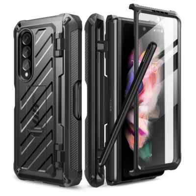 For Samsung Galaxy Z Fold3 (2021), Full-Body Dual Layer Protective Rugged Case