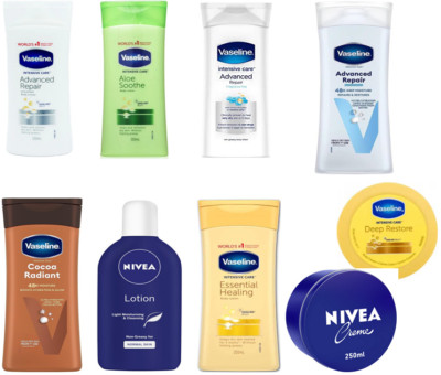 Vaseline / Nive@ Bodylotion - Blue Seal, Kakaobutter, beruhigende Heilung, Kokosnuss Re