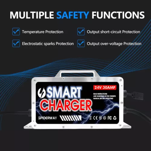 6 in 1 36 Volt 18A Battery Charger Multi-Plug for EZGO Club Car Yamaha Golf Cart - Picture 7 of 16
