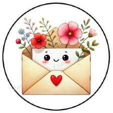 HAPPY MAIL ENVELOPE ENVELOPE SEALS LABELS STICKERS PARTY FAVORS