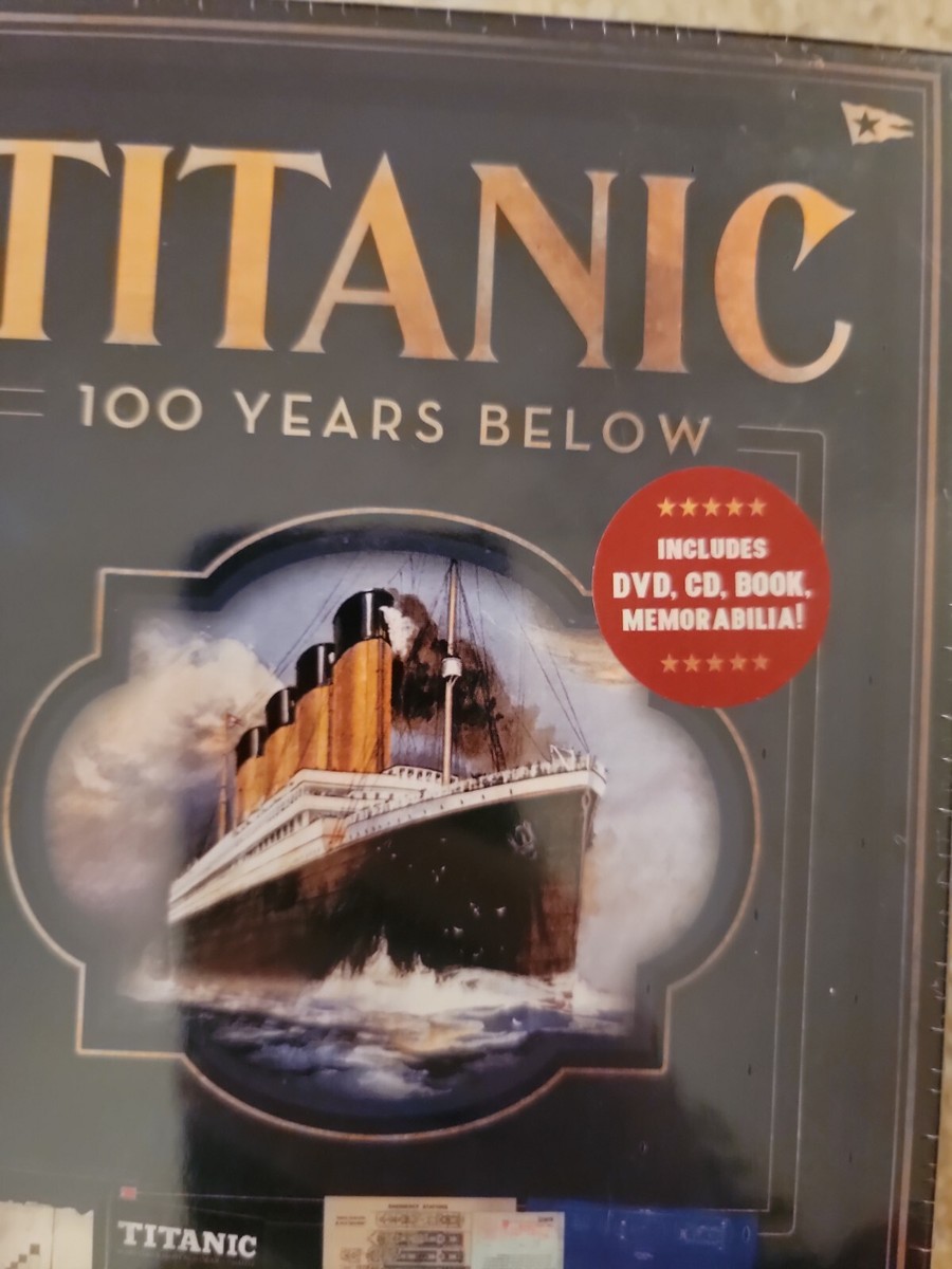 (未使用･未開封品)Titanic: 100 Years Below [DVD] TITANIC 100 YEARS BELOW National Archives Book DVD CD