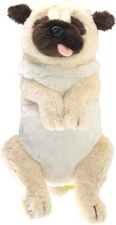 Sun Lemon Knee Series Dog Pug Plush Toy Doll 38 cm Beige Japan