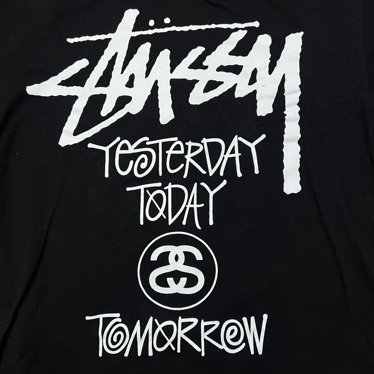 00s old stussy raglan Tーshirt y2k teck S Vintage T-shirt Stussy Large 1990s 2000s New York Los