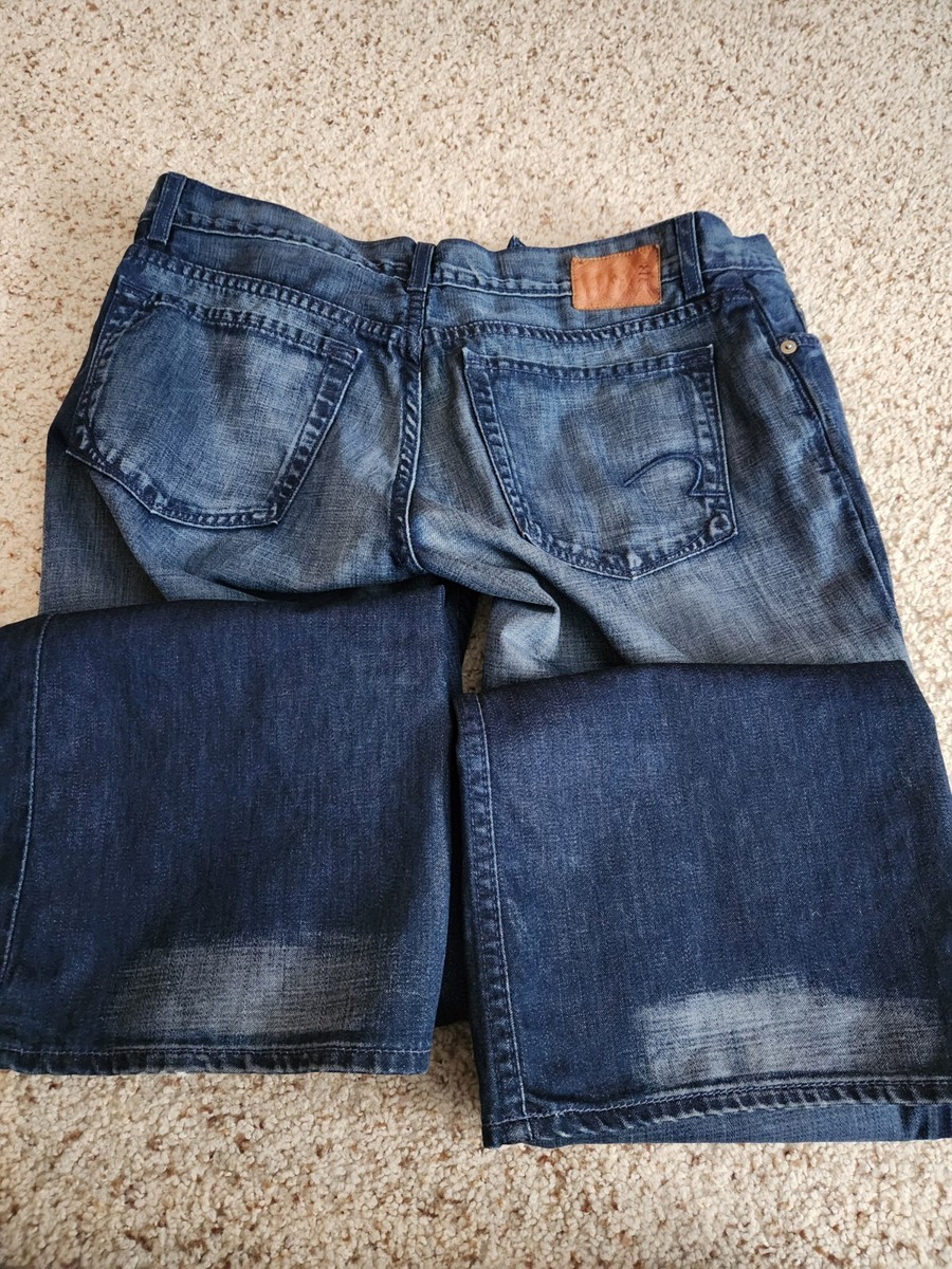 2(X)ST Vintage Denim Jeans Men 34X32 Blue Denim Button Fly Made In