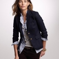 J. Crew Factory Keating Schoolboy Blazer Navy 2