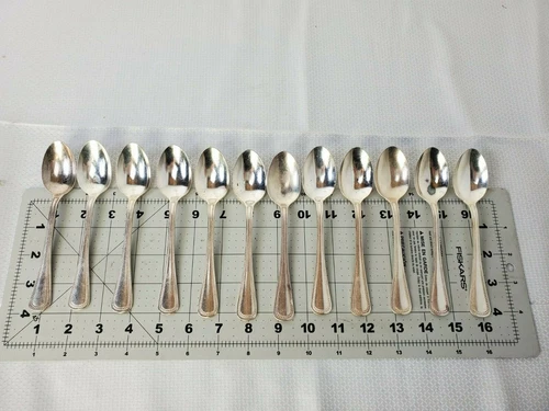 Oneida Community PATRICIAN Silverplate Beaded 1975 Flatware Teaspoon