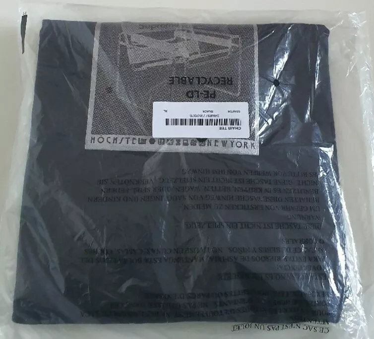 T Shirt Noir Supreme SS18 Taille XL Neuf Et Non Ouvert