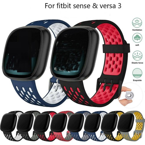 Vetro Apple Watch Se Silicone Sport Strap For Fitbit Versa 3/Sense Cardiofrequenzimetro Con Fascia - Foto 3