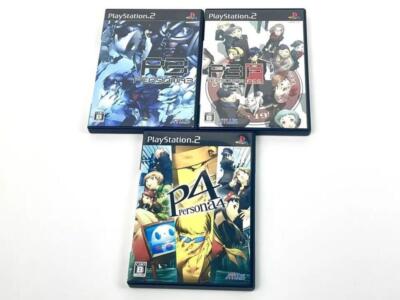 PS2 Persona 3 FES & 4 Japanese Version 3 Game Set PlayStation 2 PS2 Persona 3 FES & 4 Japanese Version 3 Game Set PlayStation 2