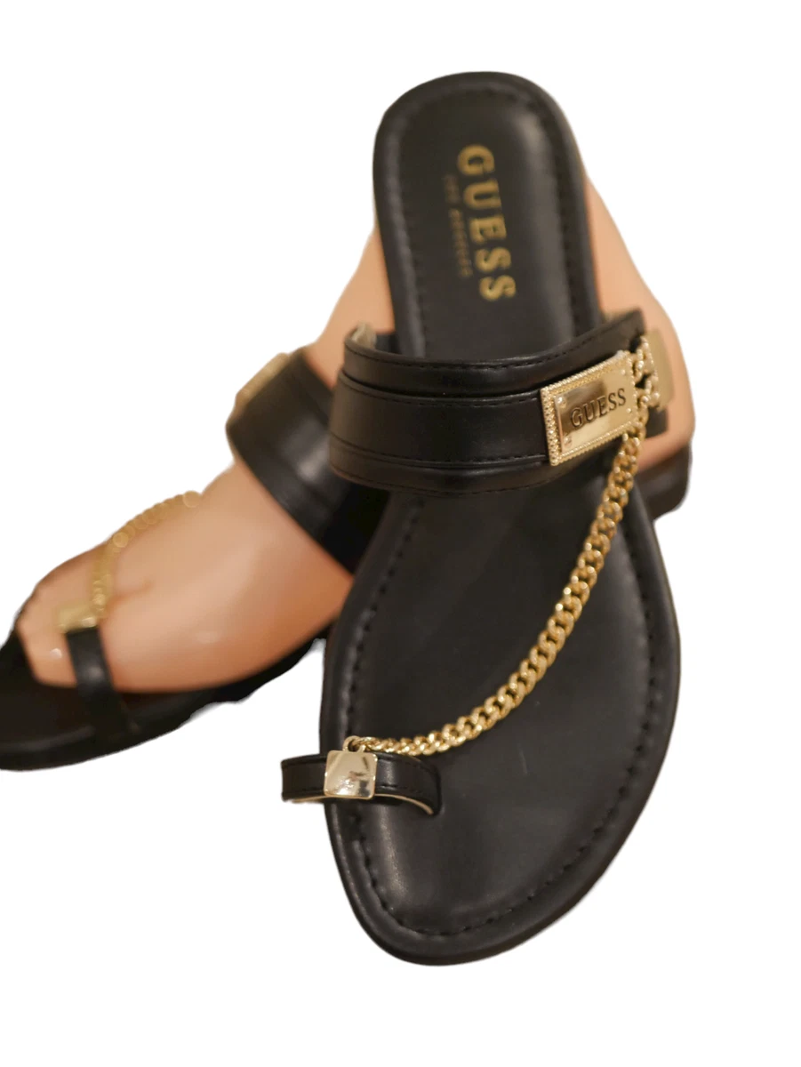 Guess sandals with chain sales