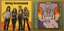 BETTY BLOWTORCH Rare 2001 DOUBLE SIDED PROMO POSTER FLAT for Man CD MINT 12x12