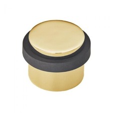 SDS Ironmongery polished brass lacquered tyre door stop 35052PB 32mm