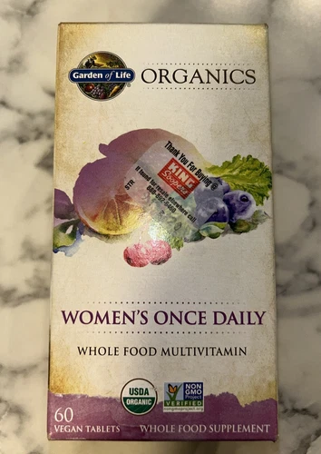 Garden of Life  Organics Women's Multi  60 Tabs.. Exp:07/26