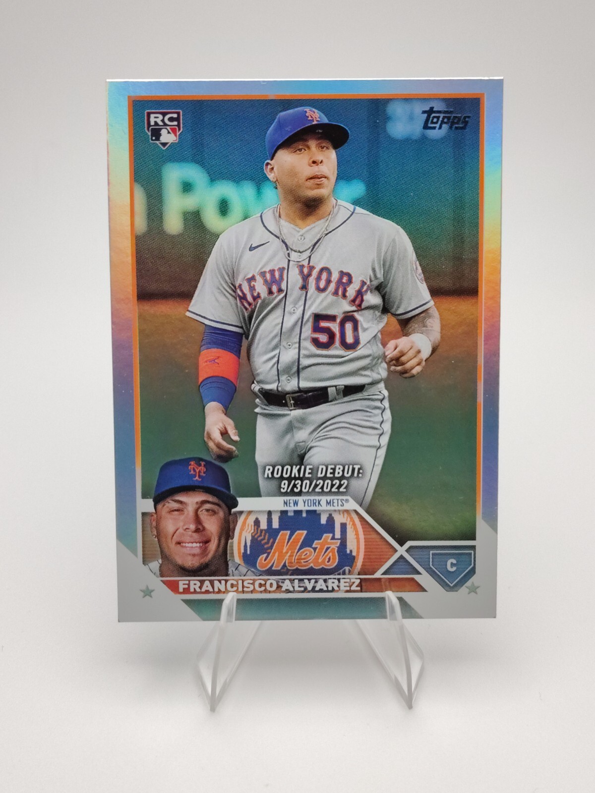 Francisco Alvarez 2023 Topps Update #US255 - Rainbow Foil - Mets