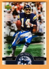 Dan Fouts San Diego Chargers AUTO Signed 2005 Upper Deck Legends HOF