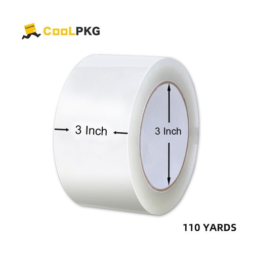 18 Rolls Carton Sealing Clear Packing Tape Box Shipping 2.0 mil 3" x 110 Yards - Picture 2 of 7