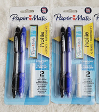Paper Mate Profile 2 Mechanical Pencils 0.7 mm Comfort Grip 2 Pack Lot of 2 NEW