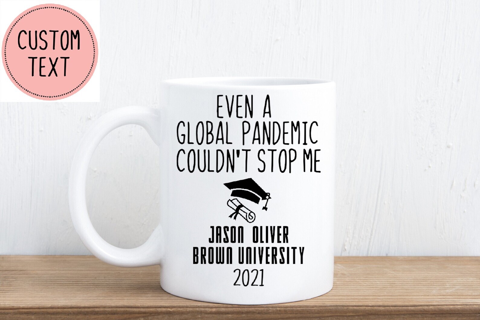 Personalized Graduation Mug Gift  Customize Name Any Degree Bachelors Masters