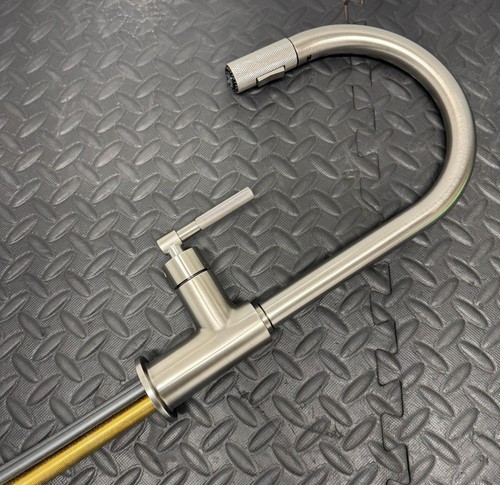Brizo 63043LF Litze Single Handle Arc Spout Pull Down Kitchen Faucet - Picture 2 of 3