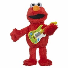 Sesame Street Rock Rhyme Elmo Talking, Singing Plush Toy English Spanish NIB