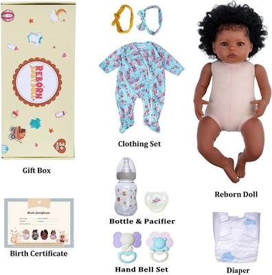 Realistic Baby Dolls Wamdoll 20 Inch 50CM Premie Baby Size African